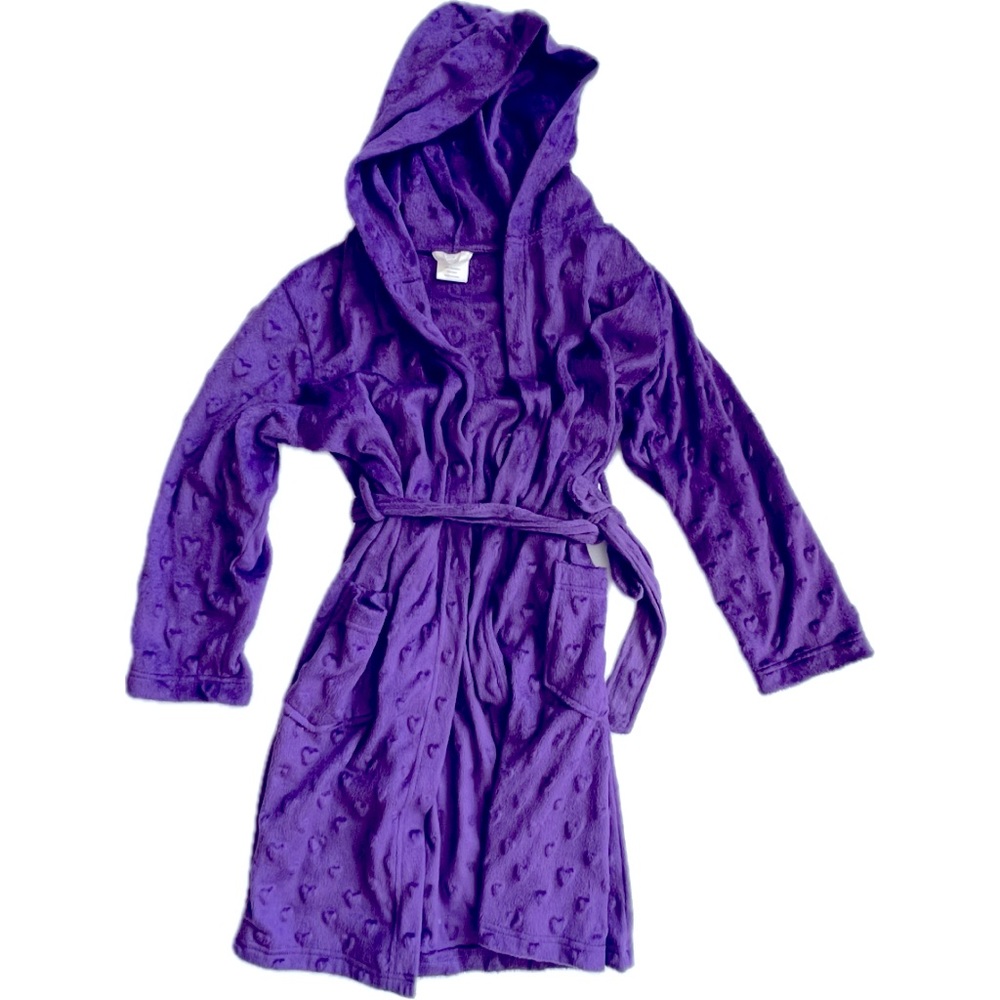 Child Purple Robe with hearts